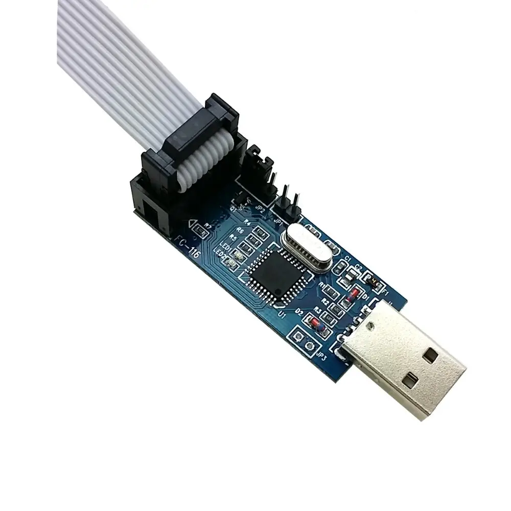 (Original e novo) Programador AVR ISP Cabo de download USBASP USBISP Downloader