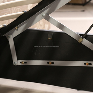 Meuble de chambre à coucher en Faux <span class=keywords><strong>cuir</strong></span> Pu, espace de rangement, Design de <span class=keywords><strong>lit</strong></span> italien avec cristaux, meuble en acier de haute qualité - Product Image 5