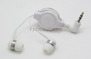 3.5 millimetri Auricolari Stereo Retrattile Auricolare Logo Personalizzato - Product Image 5