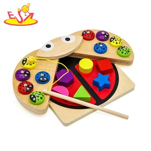 Jouets d'apprentissage en bois <span class=keywords><strong>Montessori</strong></span>-Jeu éducatif coloré pour enfants de 3 ans W13E075B - Product Image 5