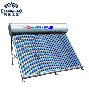 100L-500L Compact High Pressure Solar Boiler Stainless Steel or Galvanized Steel Evacuated Tube 200 Bathroom Direct-plug 15years