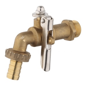 Excelente <span class=keywords><strong>calidad</strong></span>, <span class=keywords><strong>precio</strong></span> más bajo, acabado de arena de latón, grifo de agua de 1/2 "con cerradura, mango de hierro montado en la pared para uso en <span class=keywords><strong>lavadora</strong></span> - Product Image 1