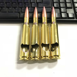 Metallo personalizzato una volta sparato vero proiettile involucro d'oro 50 calibro apribottiglie proiettile - Product Image 4