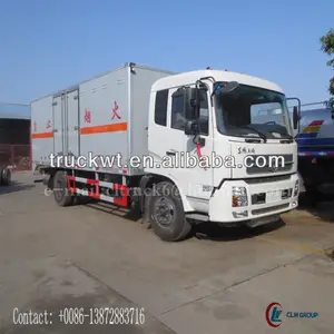 Dongfeng kingrun 4*2 explosivos camión de transporte 10ton