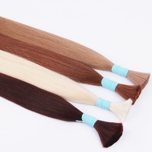 中国顶级公司批发原生发散装双拉俄罗斯发束雷米角质层头发人发 - Product Image 1