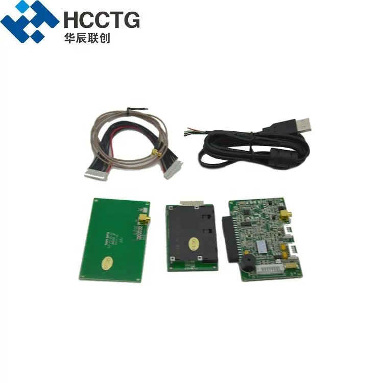 4 SAM Yuvası İletişim akıllı RFID kartı Okuyucu/Yazar Modülü HCC-T10-DC2