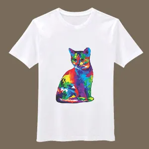 Novo Design Personalizado Adesivos Etiquetas Logo Plastisol Transferência de Calor para o T-shirt do Filhote de Cachorro e Gato