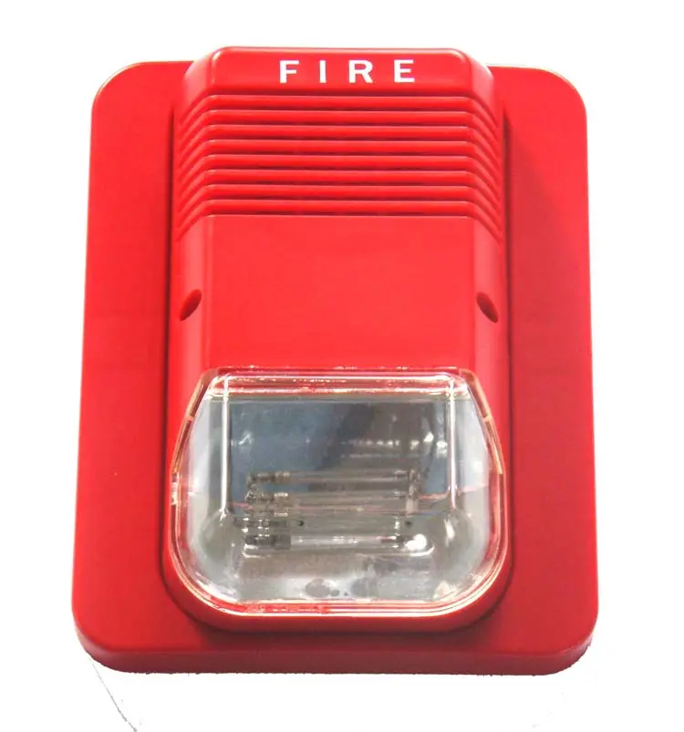 FS-04,DC12V 24В сирена пожарной сигнализации со светодиодной подсветкой, цена по прейскуранту завода