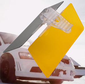 Pare-soleil de voiture anti-éblouissement, bloqueur UV, rabattable, HD, <span class=keywords><strong>vue</strong></span> claire - Product Image 2