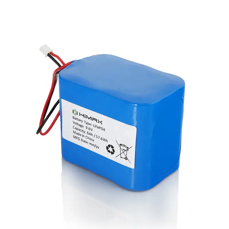 32650 Cells LiFePO4 lithium ion battery 3s 9.6V 9V 6Ah Rechargeable Battery Pack