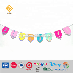 Bannière <span class=keywords><strong>drapeau</strong></span> d'anniversaire pour enfants, fournitures pour fête d'anniversaire, décoration de fête, 2021 - Product Image 3