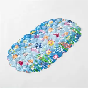 Factory price OEM quality different shape fish style color shell bath mat