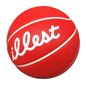 Sesuaikan Logo Anda Sendiri Bola Basket Komposit Kulit Basket