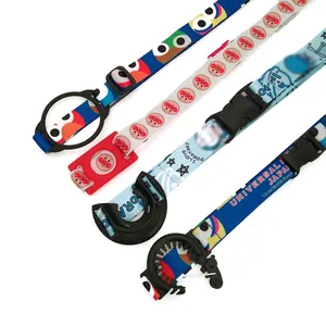 Wholesale custom sublimation printed water bottle holder lanyard neck free sample