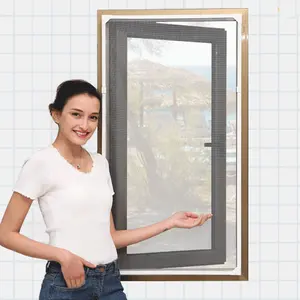 Verstelbare DIY Klamboe Venster Scherm met magneet Verwijderbare & Wasbare glasvezel venster scherm mesh