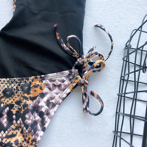 Traje de Baño de Verano para Mujer 2019, Personalizable, de Una Pieza, Espalda Descubierta, Cuello Halter en V - Product Image 5