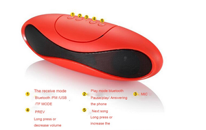 Nuevos productos innovadores 2016 Fútbol <span class=keywords><strong>altavoz</strong></span> Bluetooth Con logotipo personalizado regalo - Product Image 2