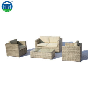 Muebles de jardín Foshan/Shunde, sofá largo de ratán para exteriores, balcón, sofá de jardín de mimbre moderno impermeable - Product Image 2