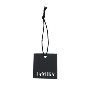 Tùy Chỉnh Thẻ Đen Cổ Phiếu Quần Áo Giấy Treo Tag Với UV <span class=keywords><strong>Glossy</strong></span> Swing Tag - Product Image 4