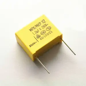 X2 capacitor mpx/mkp capacitor de Filme 280V 105 275V 105 UF 1 pin pitch 22mm