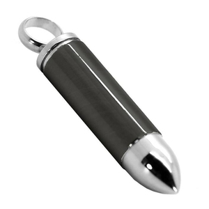 Collana da Uomo Hip Hop con Ciondolo a Proiettile in Acciaio Inossidabile, Gioiello Maschile alla Moda con Cavità Segreta - Product Image 4