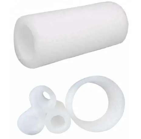 Tube de mousse polyuréthane creuse en mousse pe, 10 m, blanc