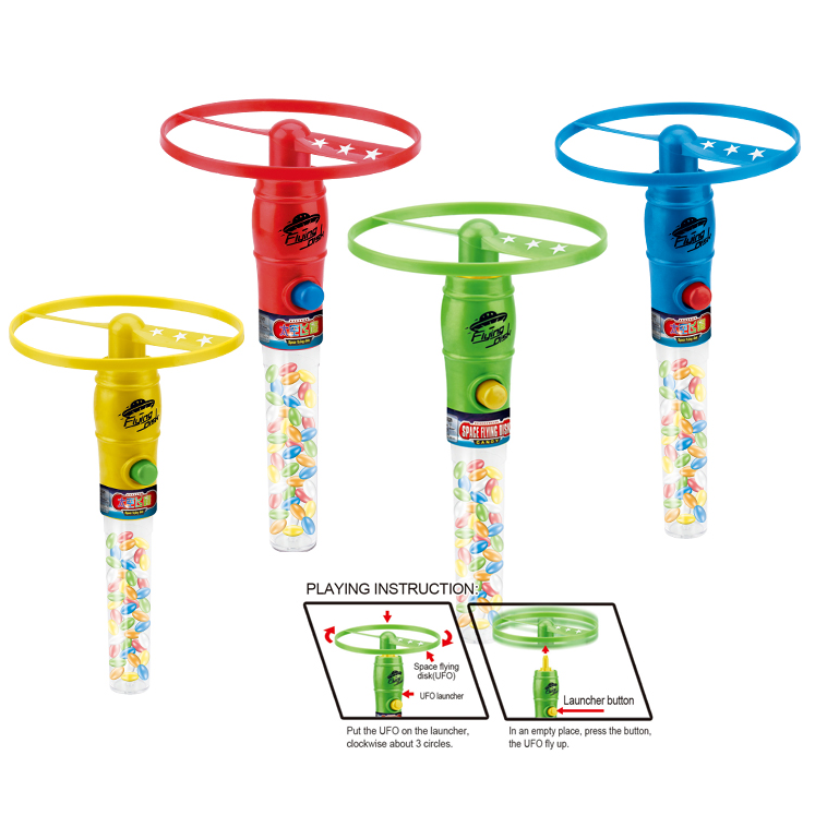 Shantou Juqi Candy Toys Flying Disk Flying Saucer Kidsmania Candy Toy Container