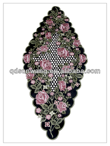 rosa bordado mantel con calado - Product Image 1