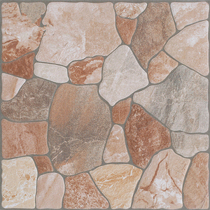 Baldosas de Patio de Piedra de Adoquín Rústicas de 400x400 mm, Baldosas de Porcelana Brillantes <span class=keywords><strong>para</strong></span> Sala de Estar, Pisos de Interiores de Almacenes - Product Image 5