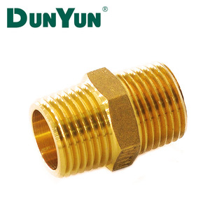 Filetage mâle BSP de haute qualité 1/2 "raccords de <span class=keywords><strong>plomberie</strong></span> filetés mâles <span class=keywords><strong>en</strong></span> laiton <span class=keywords><strong>mamelon</strong></span> d'extension de tuyau Double avec d'excellentes performances - Product Image 6
