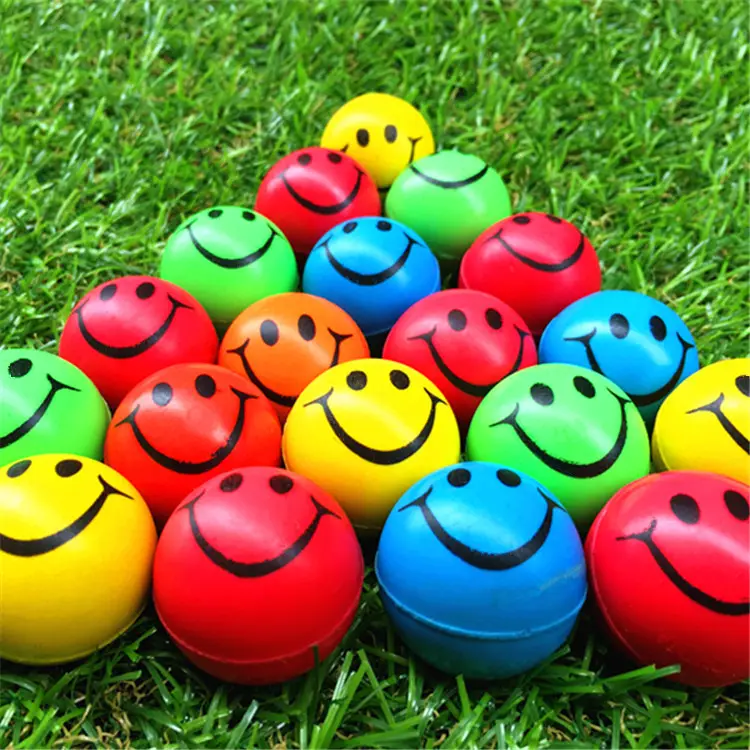 Smile Funny Face Stress Bouncy Ball