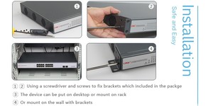Red de $ Number Puertos 10/100 Mbps Ethernet Switch con $ number Puertos PoE Switch & 2 Uplink (ONV-POE33016PF-at) - Product Image 4