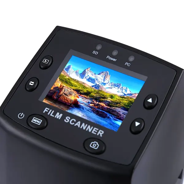 Di alta qualità 35mm film scanner WT426 Strip & Montato scanner Diapositive negative con 2.4 "TFT LCD display