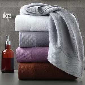 Hight गुणवत्ता Softextile कपास स्नान तौलिया सेट लक्जरी होटल तौलिए