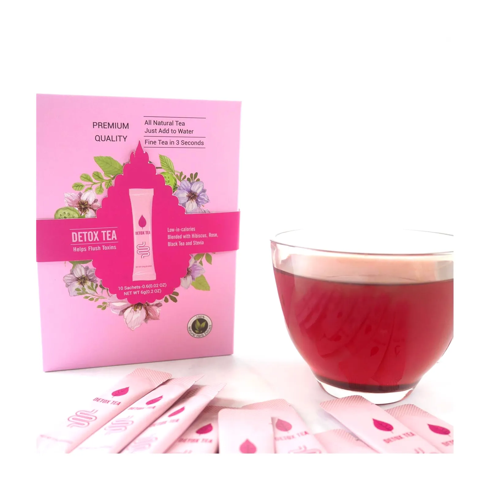 プライベートラベル付き卸売中国オーガニック美容デトックススリムティーフィット茶