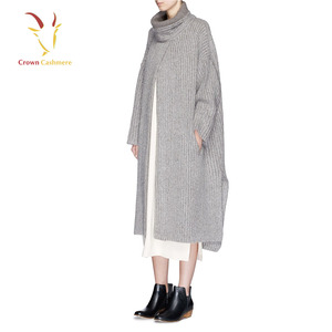Lungo Dolcevita di Cachemire Poncho <span class=keywords><strong>Cappotto</strong></span> Modello per le Donne di Inverno - Product Image 2