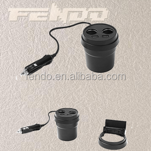Cargadores de coche universal Multi-función de la Copa Forma de Doble Puerto Cargador de Coche Móvil - Product Image 1