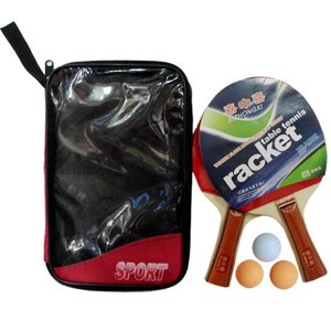 Su misura di buona qualità in legno PingPong Paddle Set da tavolo <span class=keywords><strong>Tennis</strong></span> pipistrello in gomma miglior prezzo racchetta da ping pong - Product Image 3