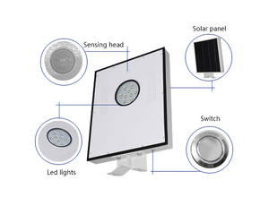 Y-solar SL-8W-L 9 LED Solar luz de inundación con día / noche del Sensor ( certificado del CE ) - Product Image 4