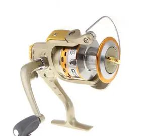 铝制喂食器钓鱼竿卷轴，用于冰蝇鲤鱼金属线轴钓具SG7000
