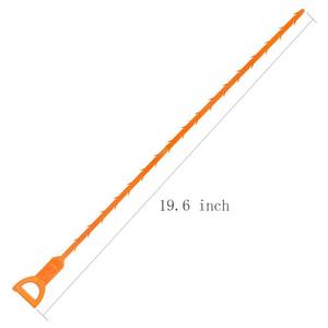 Attrezzo da cucina strumento di pulizia <span class=keywords><strong>per</strong></span> <span class=keywords><strong>la</strong></span> rimozione dello scarico dei capelli del serpente di scarico da 19.6 pollici/detergente <span class=keywords><strong>per</strong></span> lavello di sblocco - Product Image 4