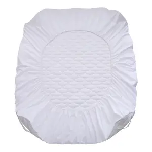 Protector de colchón suave y impermeable de algodón de bambú para cuna, Sábana acolchada para cuna <span class=keywords><strong>con</strong></span> almohadilla para orina para cuna o cuna - Product Image 1