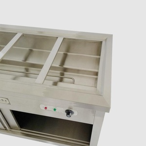 Équipement de restauration <span class=keywords><strong>Xinchao</strong></span> FWDC-01, comptoir de présentation de nourriture électrique en acier inoxydable commercial pour cuisine, capacité de 150 L - Product Image 4