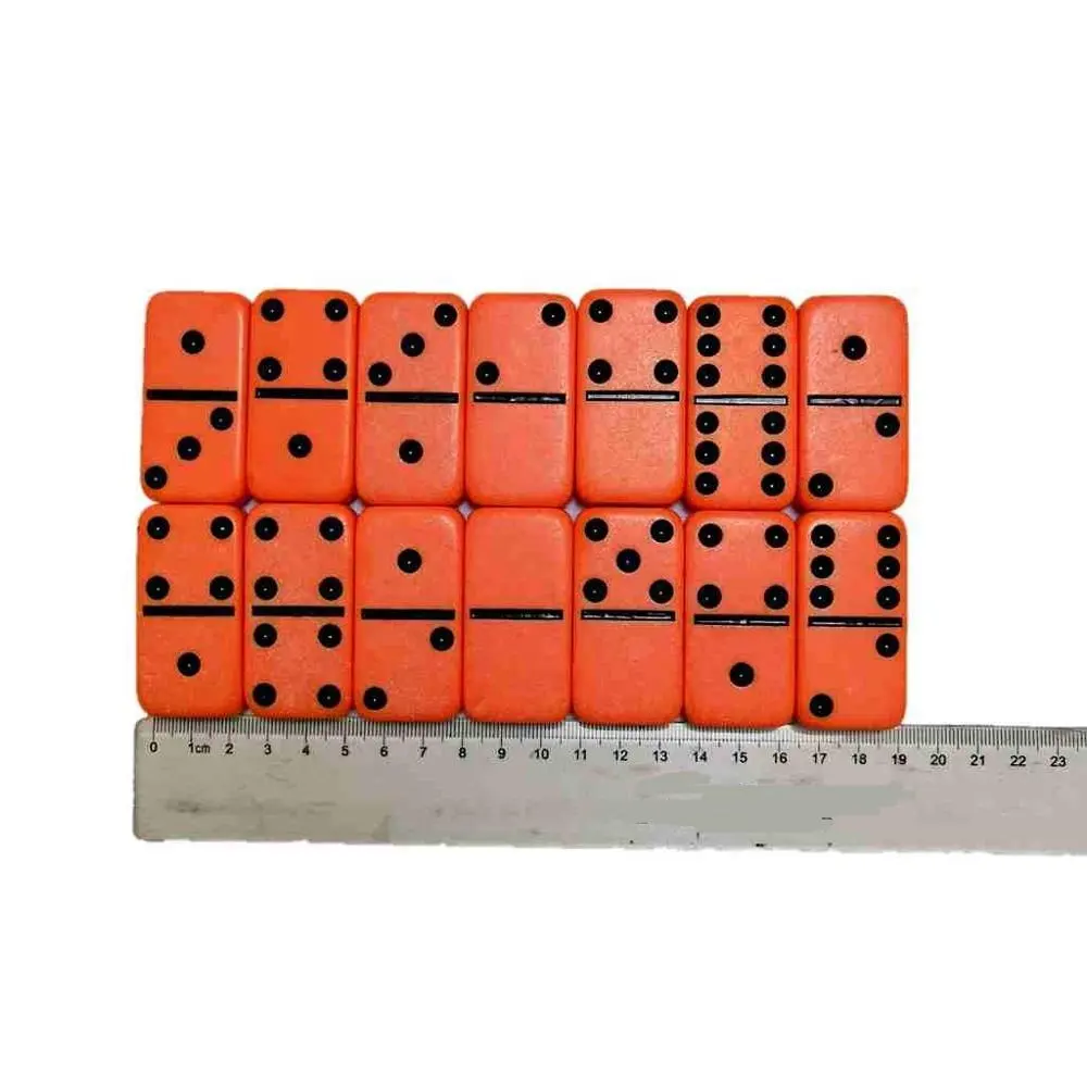 Modern Customized leather set plastic orange domino black dot