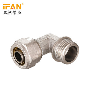 16mm Pex 피팅 IFAN 황동 Pex 팔꿈치 피팅 크롬 도금 수나사 16mm-32mm 1/2 "<span class=keywords><strong>M</strong></span> 3/4" <span class=keywords><strong>M</strong></span> 16 남성 황동 팔꿈치
