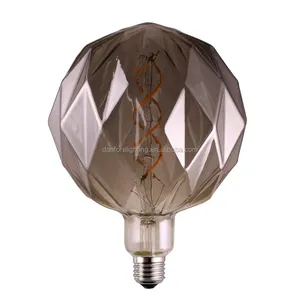 Дымчатое тонировочное стекло 4 Вт G150 алмазная грань мягкая Светодиодная лампа накаливания