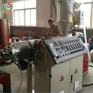 Plastic Single Wall Corrugated Pipe Tube Extruder Machine