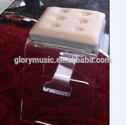 Muebles de sala tipo <span class=keywords><strong>y</strong></span> material de madera venta caliente de cristal acrílico <span class=keywords><strong>banco</strong></span> <span class=keywords><strong>del</strong></span> piano con asiento de cuero - Product Image 3