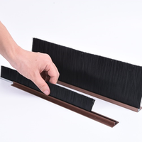 Brosse pour scellage de porte coulissante, brosse à bande thermique, poils en nylon