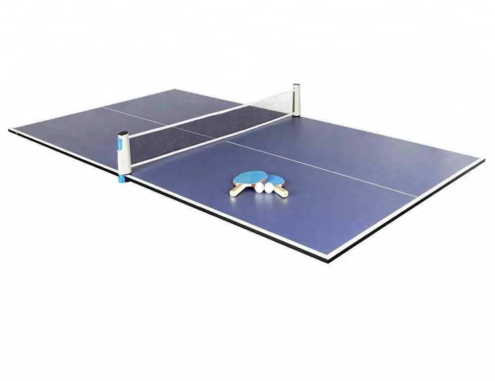 Tabela de mesa conversível, tênis de mesa de 8 pés em duas peças superior/ping-pong